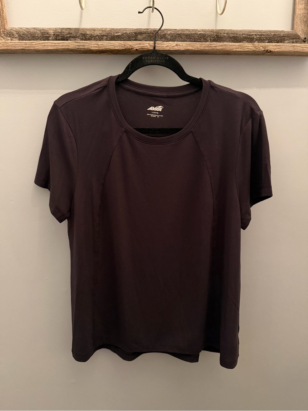 Avia Women's Short-Sleeve Crew Tee in Plum